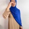 Hijab Jersey Cagoule bleu roi