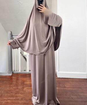 Ensemble Abaya khimar Jersey premium