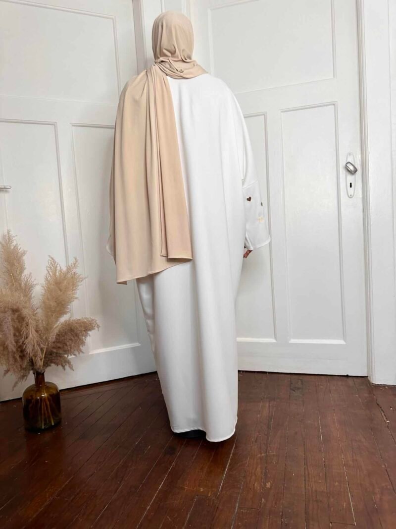 Abaya Bordé Cœur