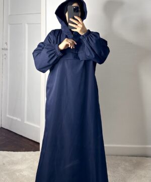 Abaya Mastour Coupe-Vent avec Capuche – Imperméable