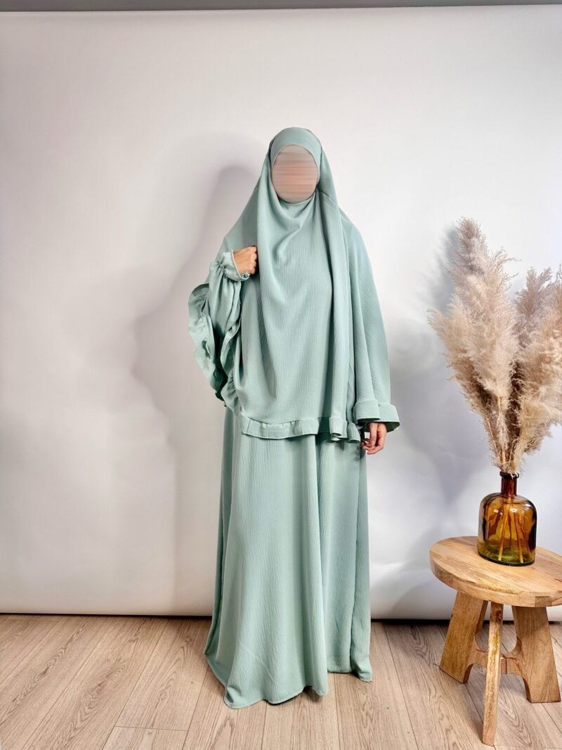 Abaya khimar Jazz à Volant