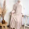 Abaya Evasé à Volant