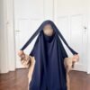 Khimar carré à fentes soie de médine