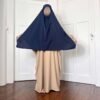 Khimar carré à fentes soie de médine