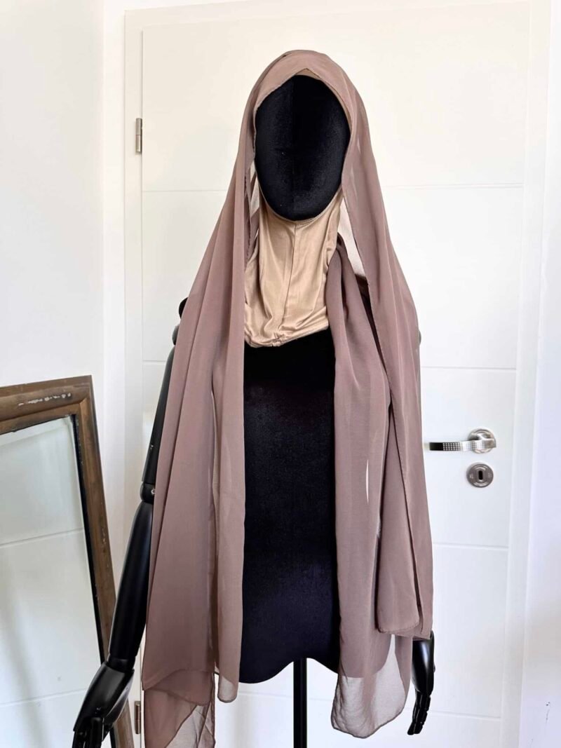 Hijab Mousseline Cagoule Intégrée