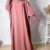 Jilbab Capuche de prière Rose vieilli
