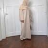 Robe Sweat Longue Oversize beige profil