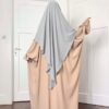 khimar jazz 1 voile pointu gris perle