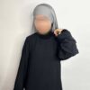 Hijab Jersey à Nouer gris
