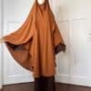 Khimar Jazz Indonésien pour femme voilée marron face