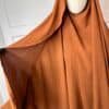 Khimar Jazz Indonésien pour femme voilée marron voile