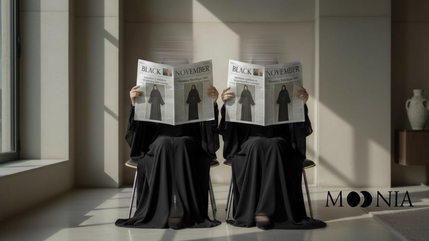 Black November Black Friday Moonia Boutique Abaya Hijab